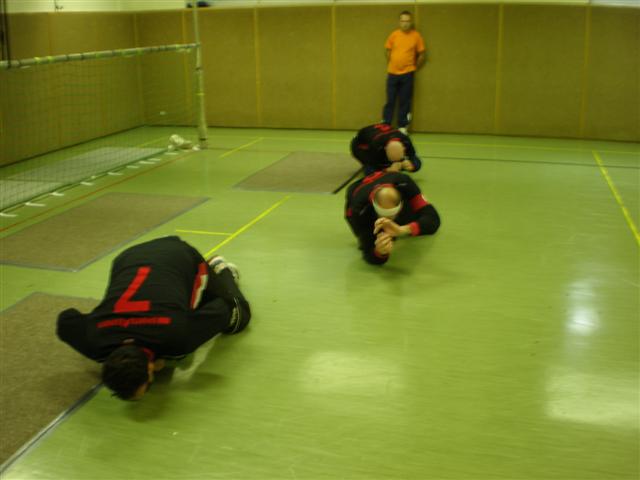 Bild zeigt Adnan, Christian und Danijel während eines Spiels