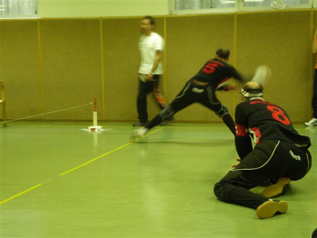 Bild zeigt Jürgen beim Angriff