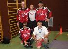 Bild zeigt Christian, Jürgen, Harald, Helmut und Trainer Erich Geyer
