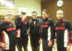 Bild zeigt unser Team ABSV Wien 1 mit Coach Erich, Christian, Harald, Thomas und Jürgen