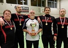 Bild zeigt den ABSV-Wien als neuen Torballmeister: Peter, Christian, Erich, Thomas und Jürgen