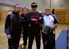 Bild zeigt das erfolgreiche ABSV-Team mit Jürgen, Peter, Harald und Trainer Erich Geyer