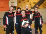 Bild zeigt Harald, Thomas, Christian, Jürgen und Coach Erich zusammen stehend